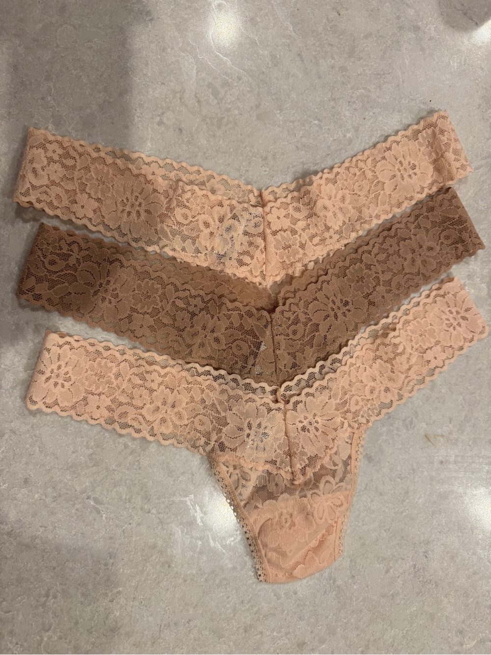New Hanky Panky Low Rise Thong Nude Pink Beige